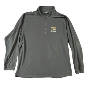 Dri-Duck Fleece Pullover Mens 2XL Charcoal Gray Triple Crown Quarter Zip 7396